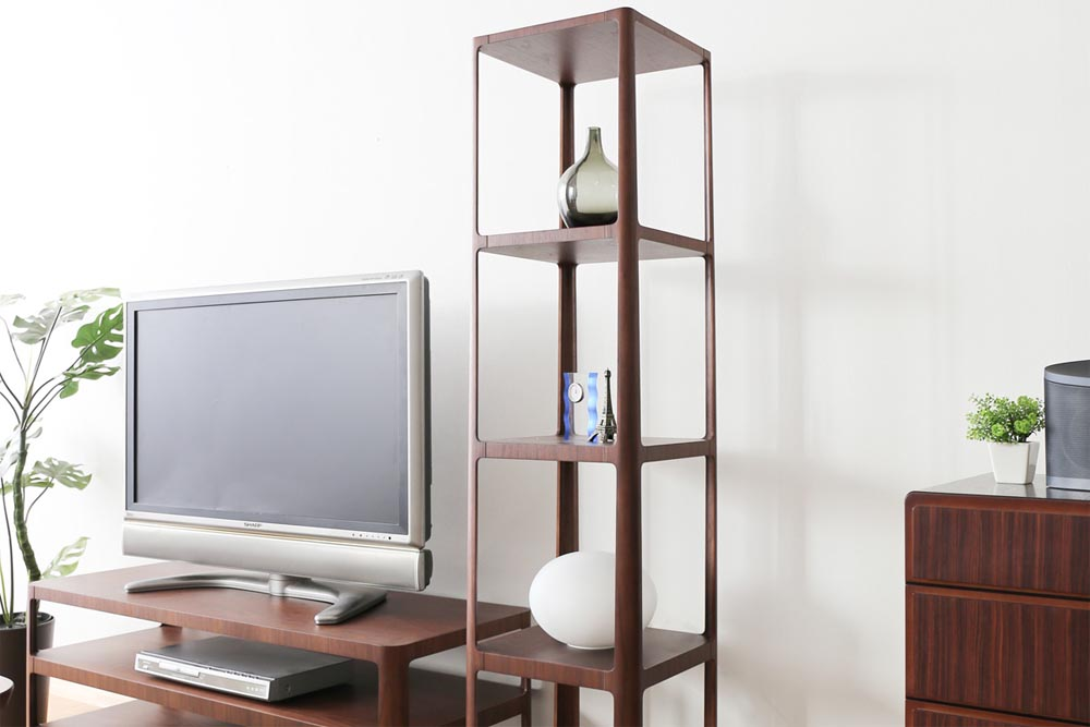 空間に映えるオブジェのようなシェルフ